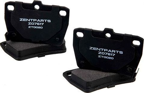 Тормозные колодки Zentparts. Артикул Z07617