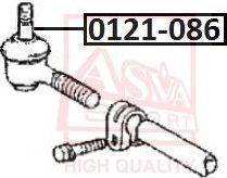Наконечник рулевой тяги Asva. Артикул 0121-086