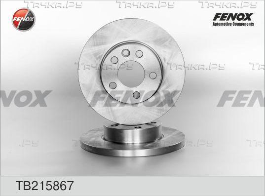 Тормозной диск Fenox. Артикул TB215867