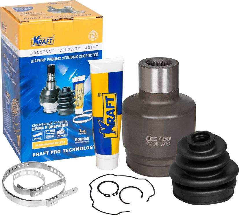 ШРУС SSANGYONG ACTYON/KYRON/REXTON 02- 2.0/2.3/2.7/3.2 внутр. (Kraft). Артикул KT059080