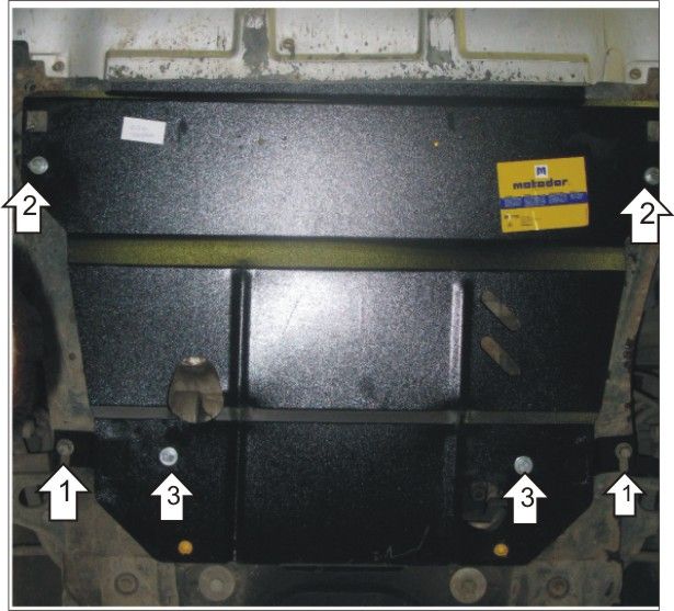 Защита Мотодор для двигателя, КПП Peugeot 807 2002-2006. Артикул 01617