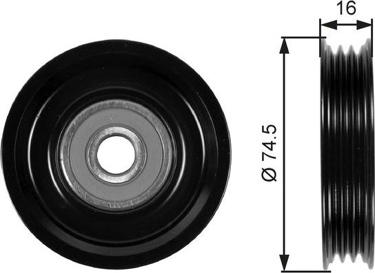Натяжной ролик (натяжитель) приводного поликлинового ремня Gates DriveAlign®. Артикул T39028