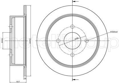 Тормозной диск Trusting. Артикул DF708