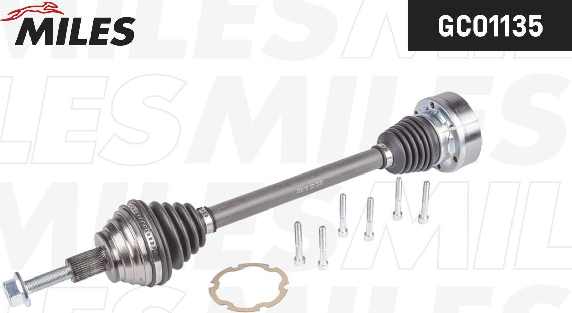 Полуось (привод в сборе, приводной вал) Miles. Артикул GC01135