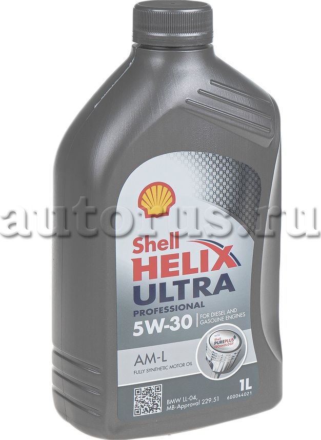Масло моторное синтетическое SHELL Helix Ultra Pro AM-L 5W30 1L 550046302. Артикул 550046302