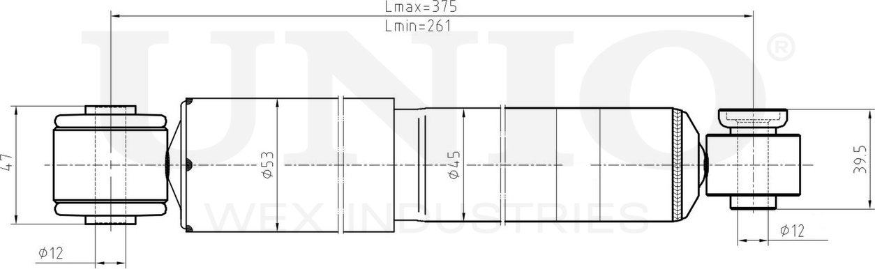 Амортизатор подвески (Unio). Артикул SAB-10681