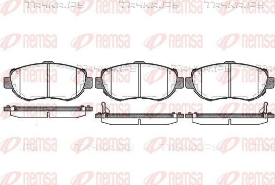 Тормозные колодки Remsa передние для Lexus IS I 1999-2005. Артикул 0456.02