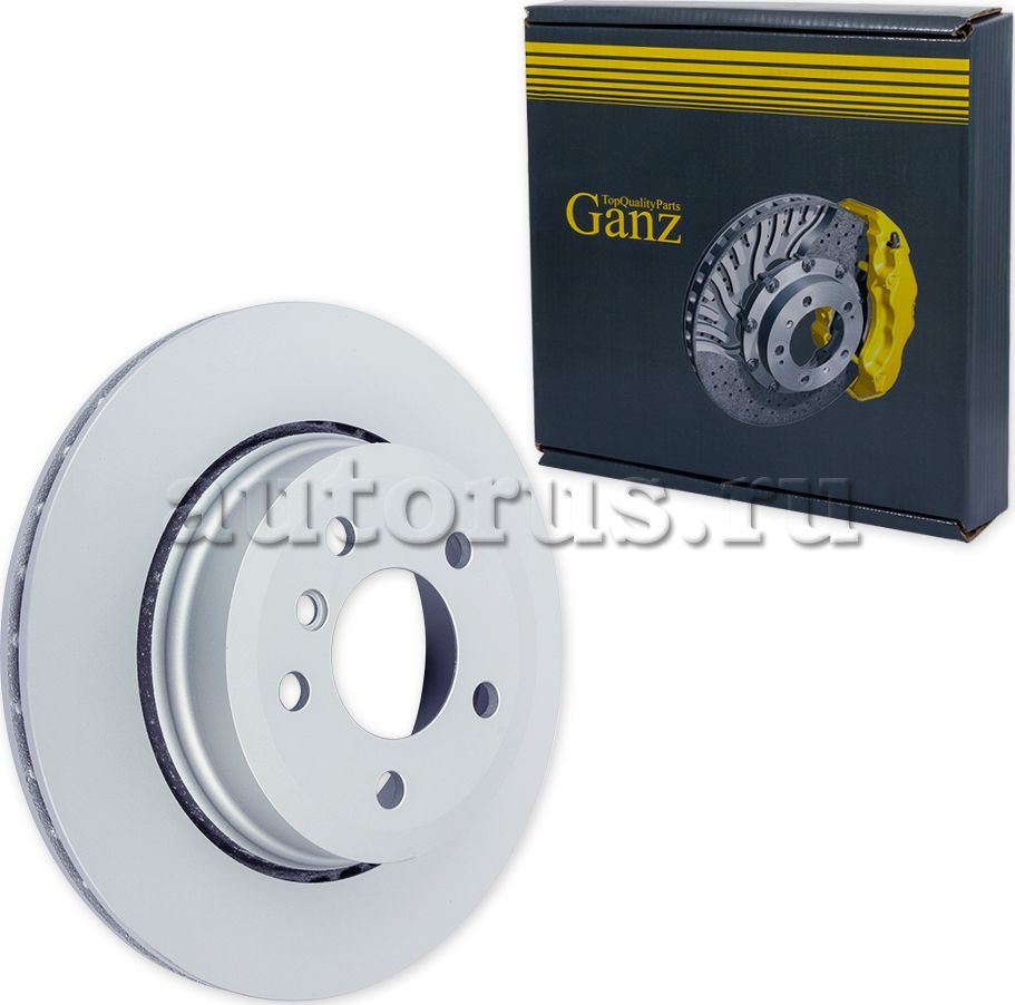 Диск тормозной задний с покрытием (Ganz). Артикул GIJ06203