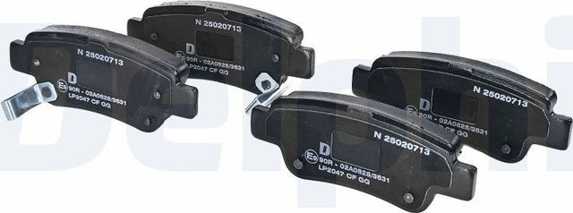 Тормозные колодки Delphi (Low-Metallic). Артикул LP2047