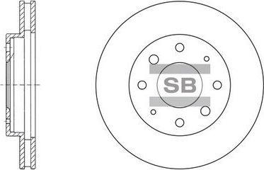 Тормозной диск Sangsin Hi-Q. Артикул SD1041