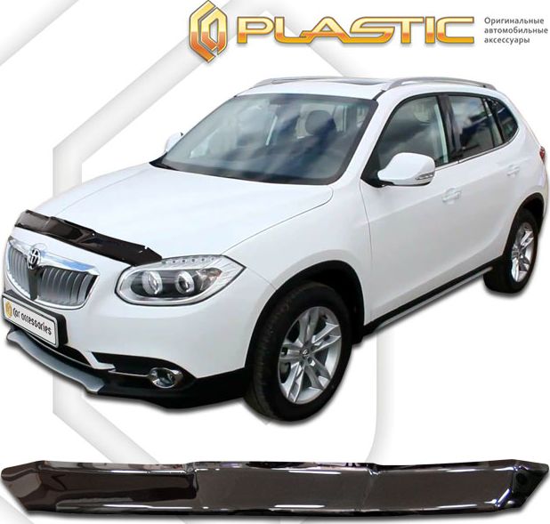Дефлектор СА Пластик для капота Classic черный для Brilliance V5 2011-2026. Артикул 2010010111205
