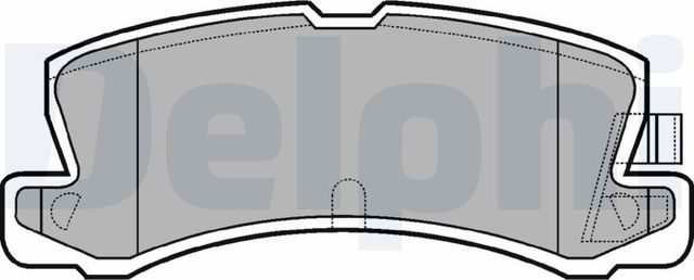 Тормозные колодки Delphi (Low-Metallic). Артикул LP611