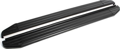 Пороги алюминиевые Rival Premium-Black для Nissan Qashqai I 2006-2010. Артикул A173ALB.4104.5
