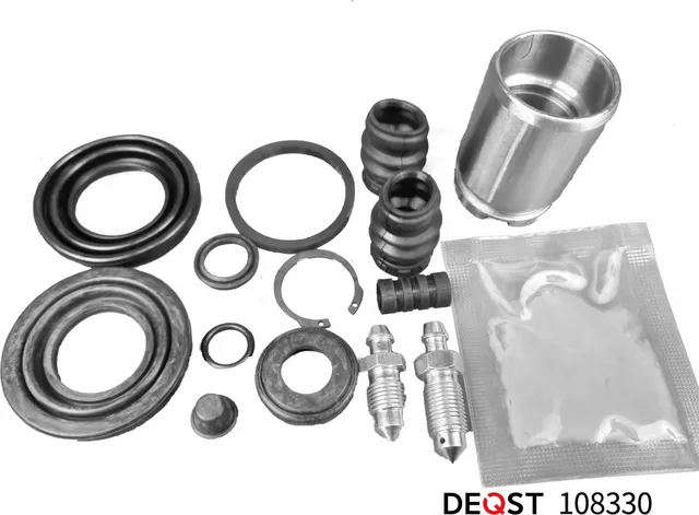 Ремкомплект тормозного суппорта с поршнем заднего (поршень O 34mm, суппорт TRW/L (Deqst). Артикул 108330