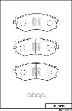 Колодки тормозные (MK Kashiyama) MK Kashiyama. Артикул D1092M