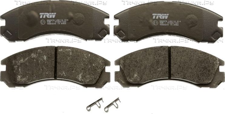 Тормозные колодки TRW COTEC передние для Mitsubishi Pajero II 1998-2000. Артикул GDB3200