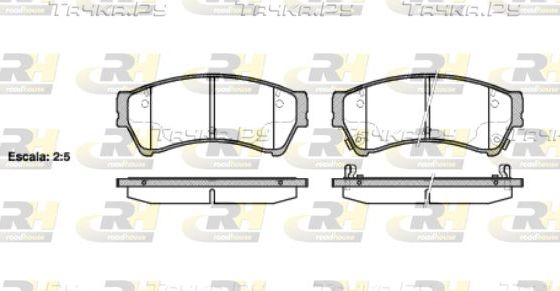 Тормозные колодки RoadHouse передние для Mazda 6 II (GH) 2007-2013. Артикул 21196.02