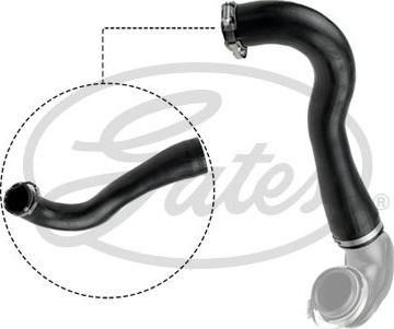 Патрубок интеркулера Gates. Артикул 09-0172