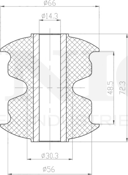 Сайлентблок рессоры (Unio). Артикул RMP-20256