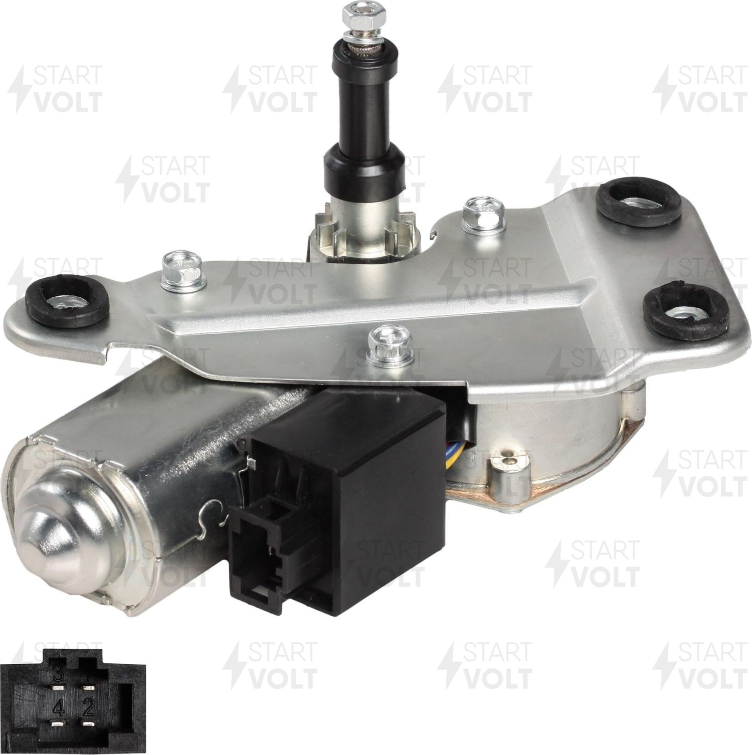 Мотор стеклоочистителя (моторчик дворников) StartVOLT. Артикул VWB 0127