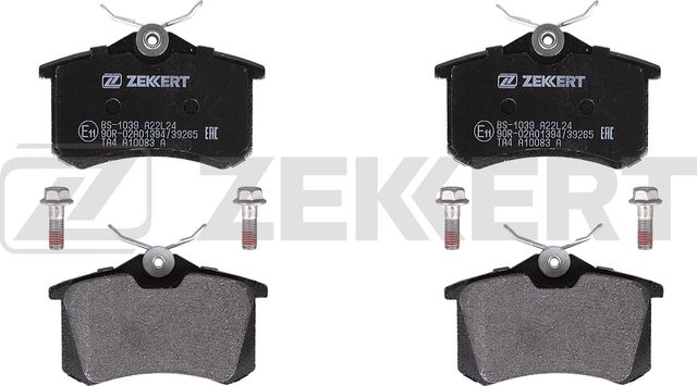 Тормозные колодки Zekkert задние для Audi A4 II (B6) 2000-2004. Артикул BS-1039