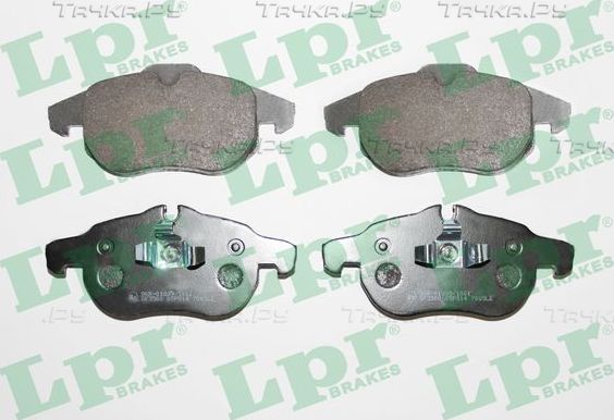 Тормозные колодки LPR передние для Opel Vectra C 2002-2008. Артикул 05P814