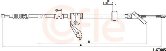Тормозной шланг Cofle. Артикул 92.1.XT005