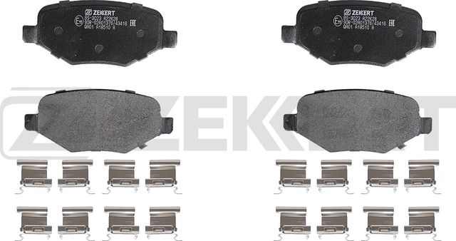 Тормозные колодки Zekkert задние для Ford Explorer V 2010-2019. Артикул BS-3023