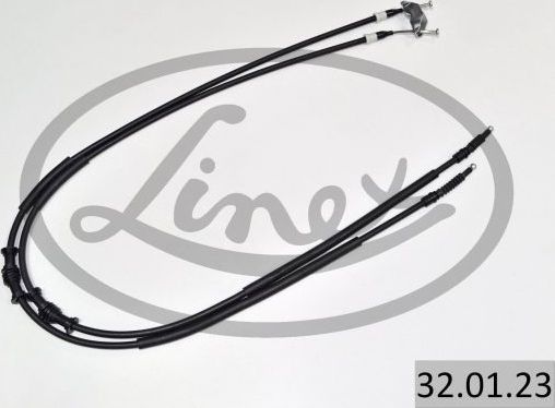 Трос ручника (тросик ручного тормоза) Linex задний для Opel Astra F 1998-2005. Артикул 32.01.23