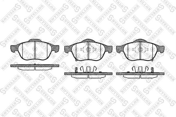 Тормозные колодки Stellox. Артикул 1065 002-SX