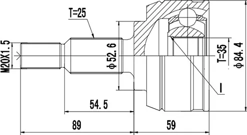 ШРУС наружный (Zikmar). Артикул Z87242R