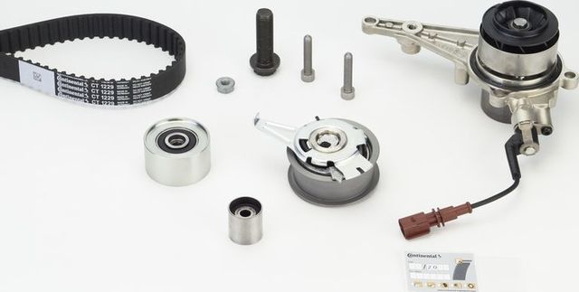 Помпа (водяной насос) с комплектом ремня ГРМ ContiTech для Audi A7 II (4K) 2018-2026. Артикул CT1229WP1