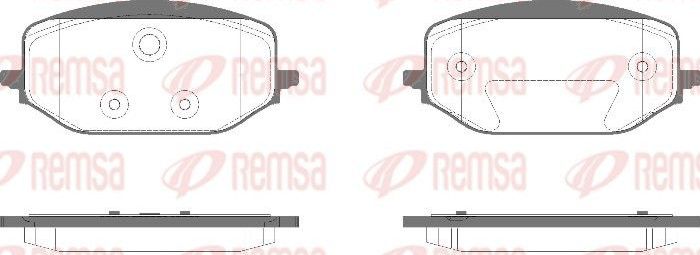 Тормозные колодки Remsa. Артикул 1988.00