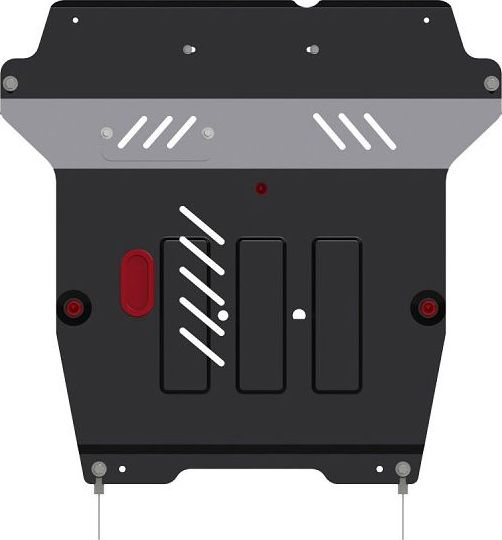 Защита Шериф (2 мм) для картера и КПП FIAT Sedici 2005-2014. Артикул 07.0931
