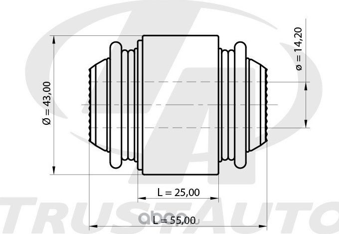 Сайлентблок плавающий ТА (Trustauto). Артикул SB7007011
