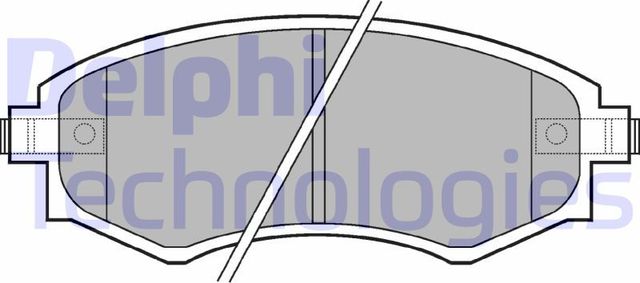 Тормозные колодки Delphi (Low-Metallic). Артикул LP606