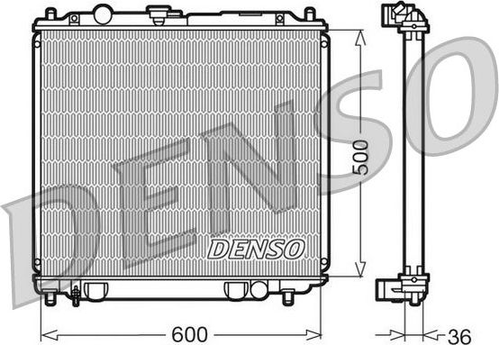 Радиатор охлаждения двигателя Denso (алюминий). Артикул DRM45014