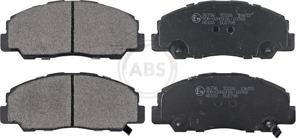 Тормозные колодки ABS. Артикул 36736