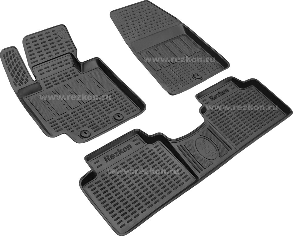 Коврики полиуретановые Rezkon для салона Kia Soul II 2013-2019. Артикул 0521030200