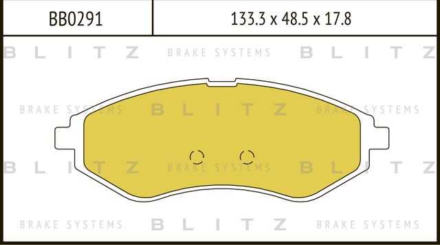 Колодки тормозные дисковые | перед | (Blitz) Blitz. Артикул BB0291