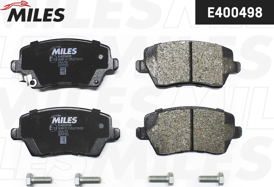 Тормозные колодки Miles (Low-Metallic). Артикул E400498