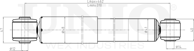 Амортизатор подвески (Unio). Артикул SAB-10639