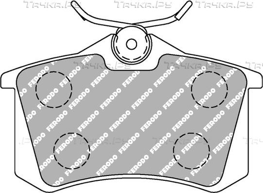 Тормозные колодки FERODO RACING DS PERFORMANCE для Renault Scenic II 1999-2001. Артикул FDS1083