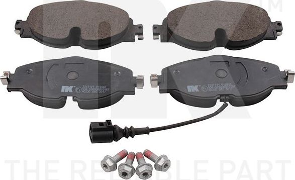 Тормозные колодки NK передние для Volkswagen Caddy V 2021-2026. Артикул 2247121