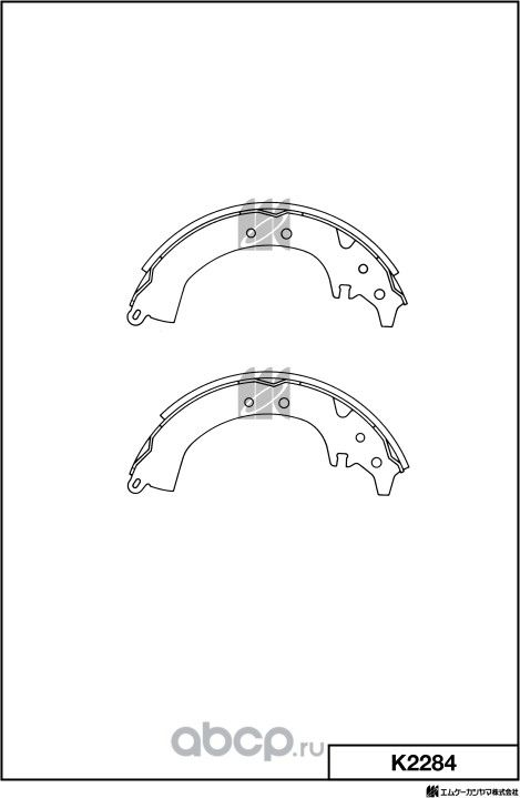 Колодки тормозные барабанные Toyota (MK Kashiyama) MK Kashiyama. Артикул K2284