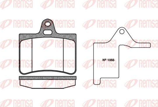 Тормозные колодки Remsa. Артикул 0830.00
