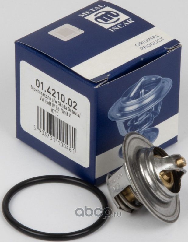 Термостат METAL INCAR для а/м Skoda Octavia/VW Golf IV 96-/Golf V 87С (термоэл.) (Metal-Incar). Артикул 01421002