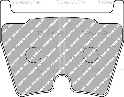 Тормозные колодки FERODO RACING DS2500 для Lamborghini Murcielago I 2001-2010. Артикул FCP1664H