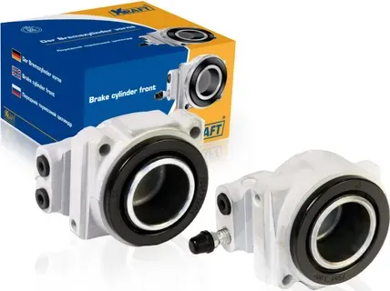Цилиндр тормозной передний левый ВАЗ 2101-2107 (внеш.+внутр.) (Kraft). Артикул KT028107