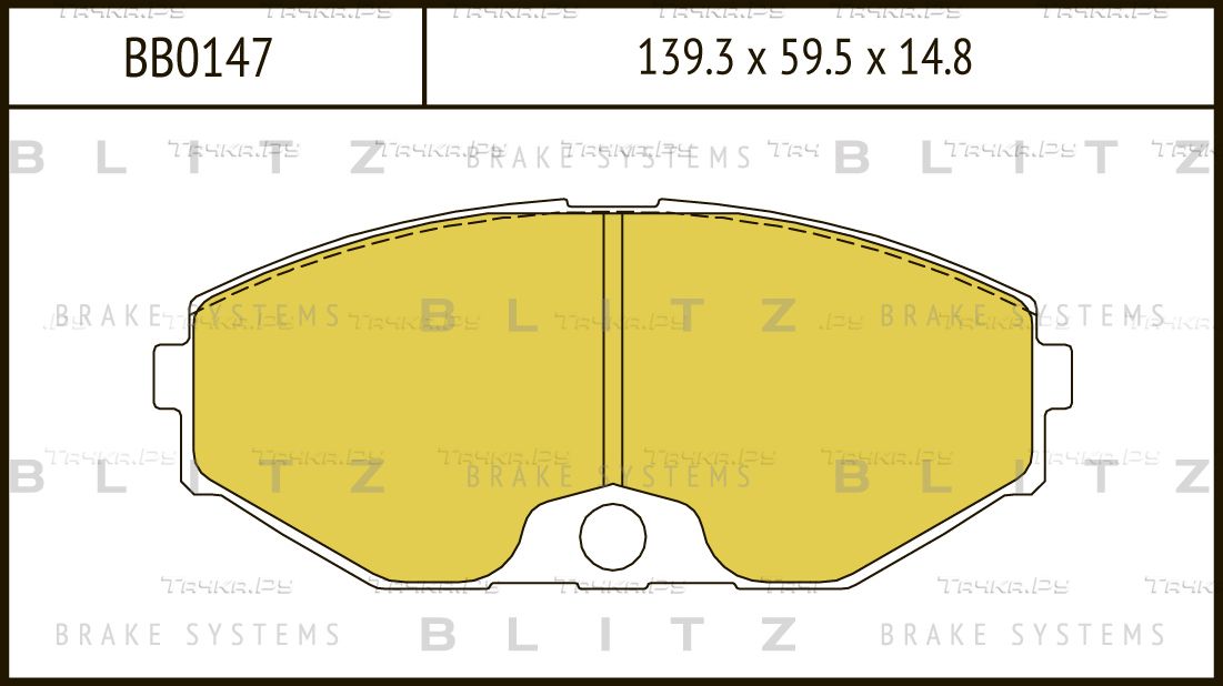 Колодки тормозные INFINITI J30 92- перед. (Blitz). Артикул BB0147